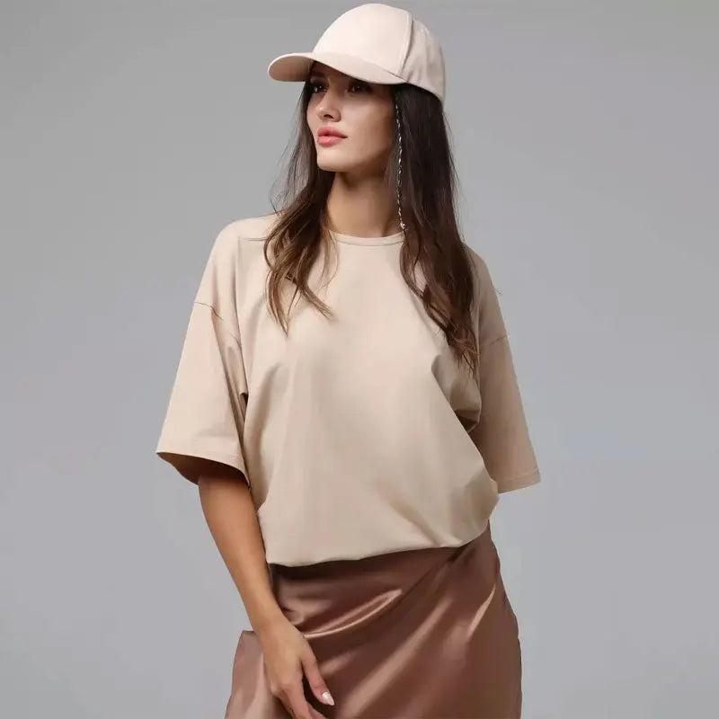 Kurzarm T-Shirt aus Baumwolle Zara Mae