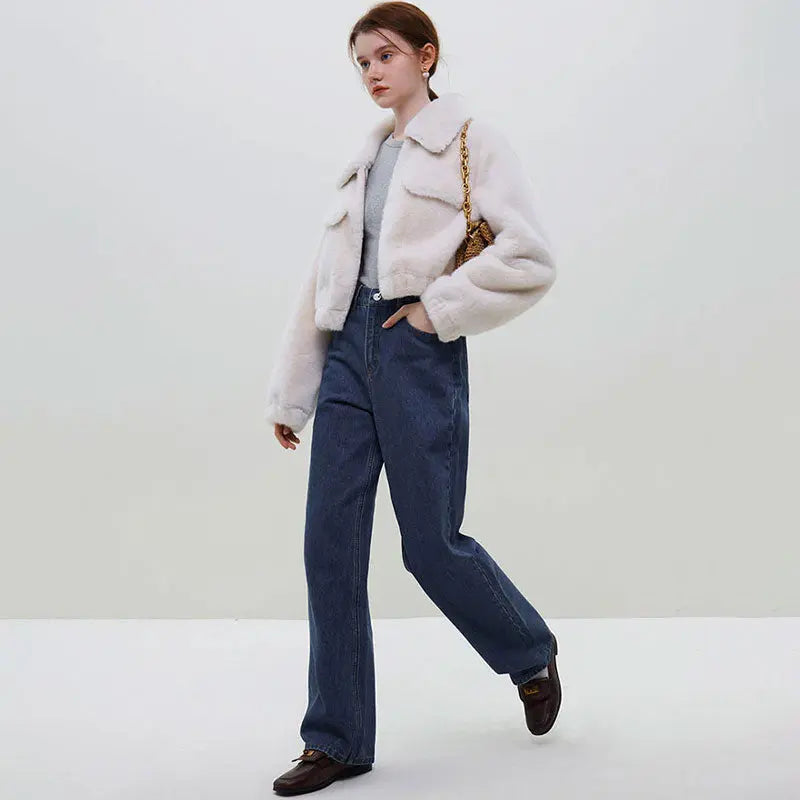 Kunstpelz Herbst Winter Jacke Zara Mae