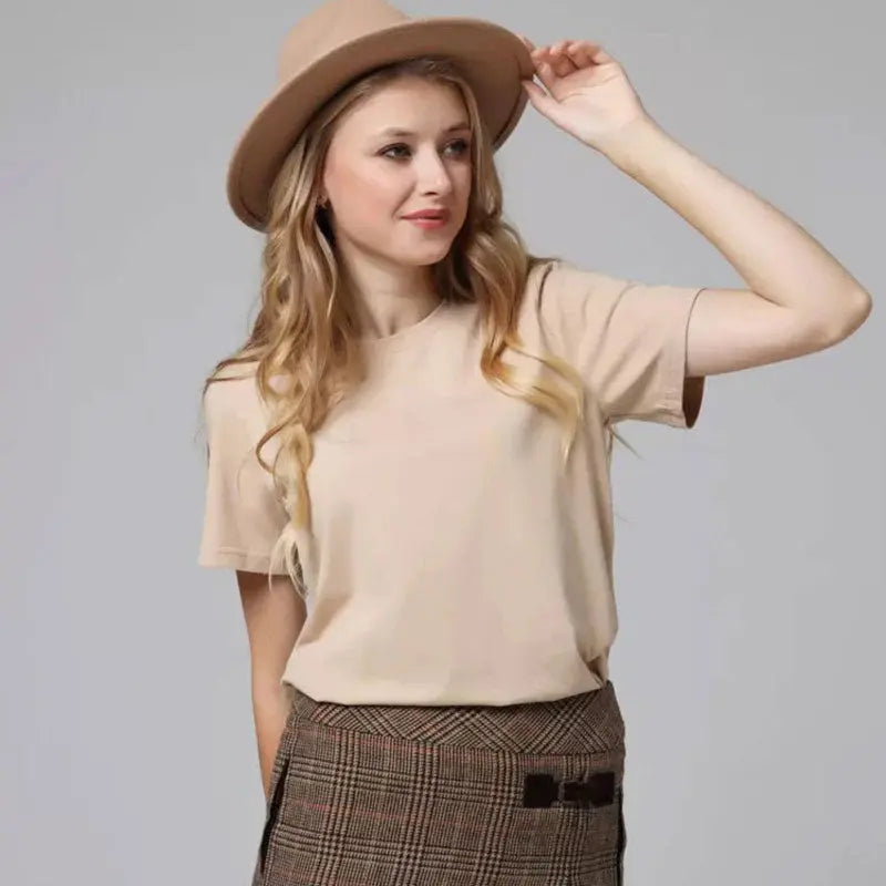 Kurzarm T-Shirt aus Baumwolle Zara Mae