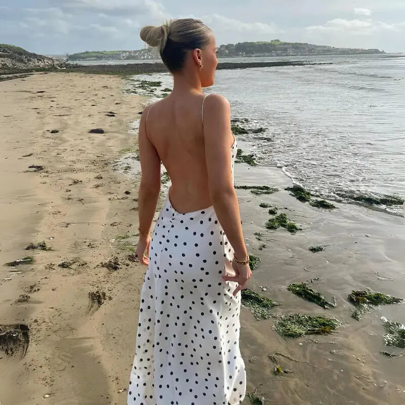 Polka Dot Midi Slipdress Zara Mae