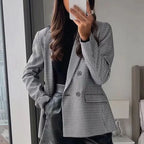 Eleganter Karoblazer für Damen Zara Mae