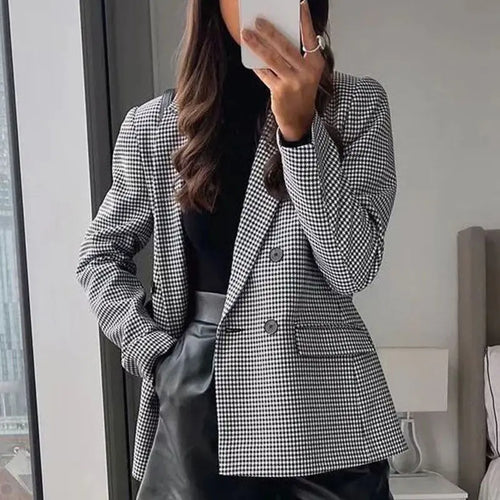 Eleganter Karoblazer für Damen Zara Mae
