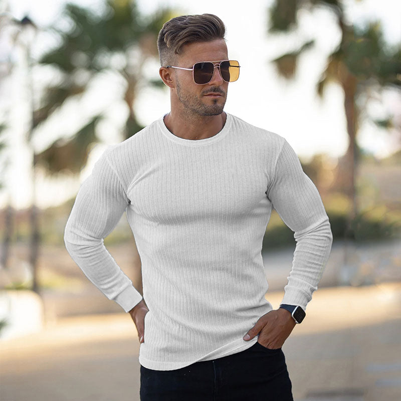 Herren Solides Freizeit Strickpullover Zara Mae
