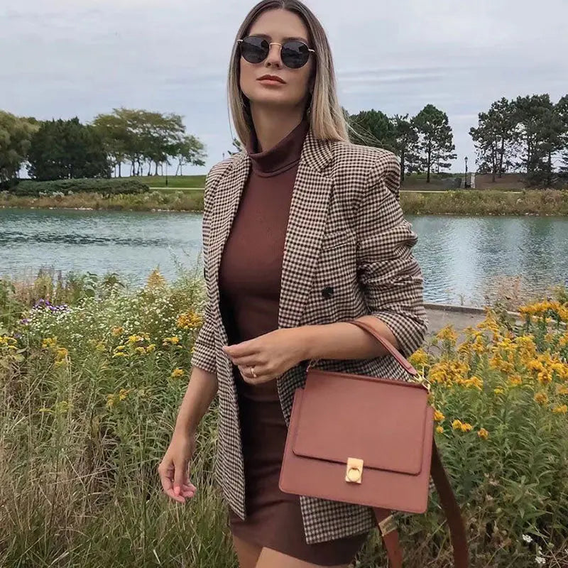 Eleganter Karoblazer für Damen Zara Mae