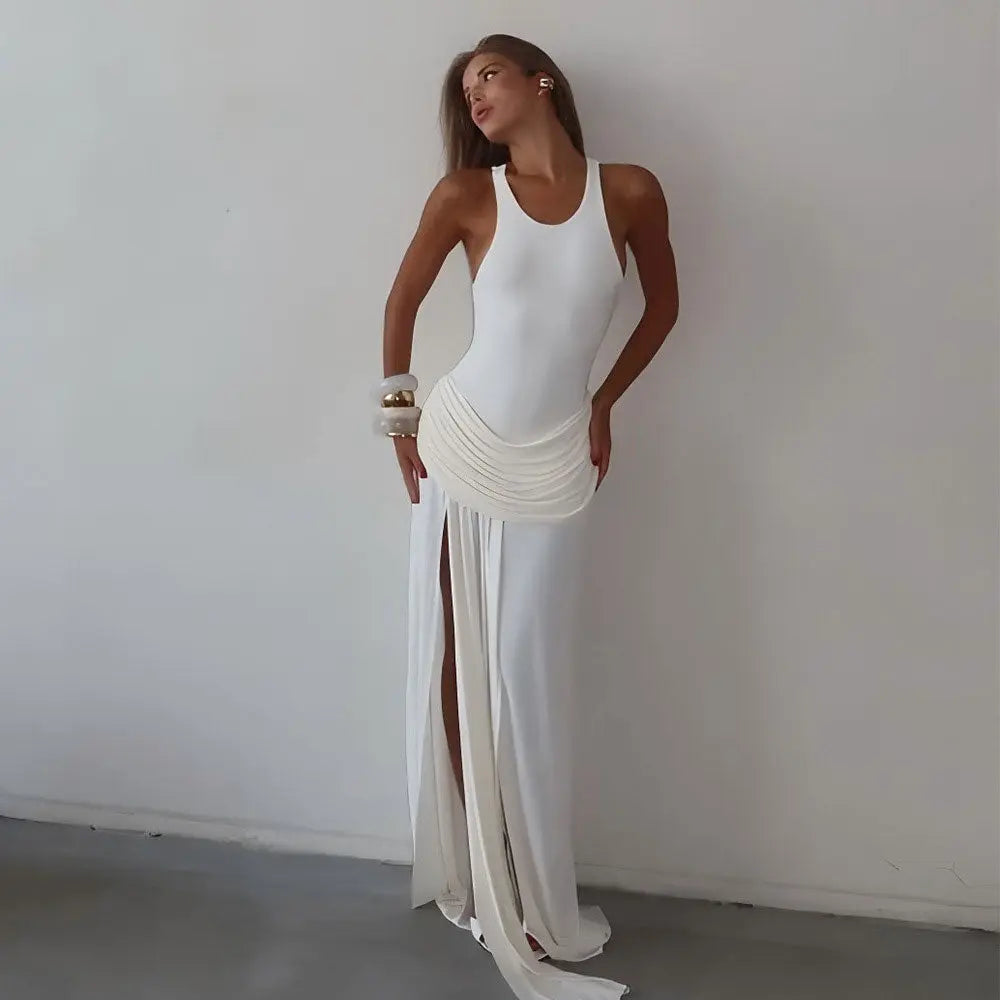 Maxi Abendkleid mit hohem Schlitz Zara Mae