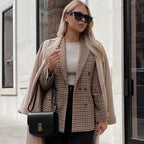 Eleganter Karoblazer für Damen Zara Mae