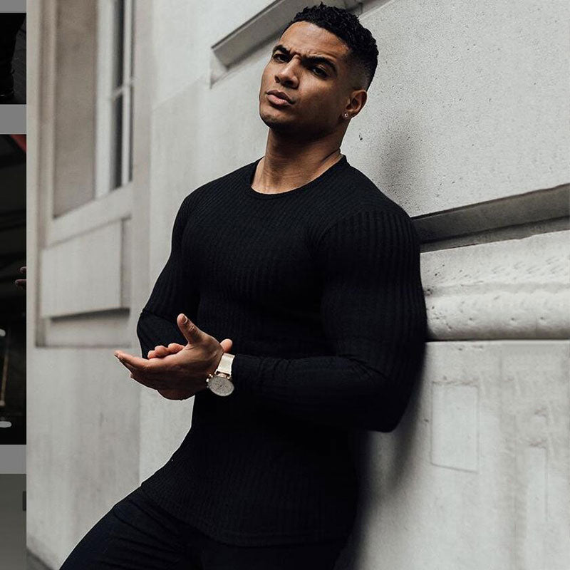Herren Solides Freizeit Strickpullover Zara Mae
