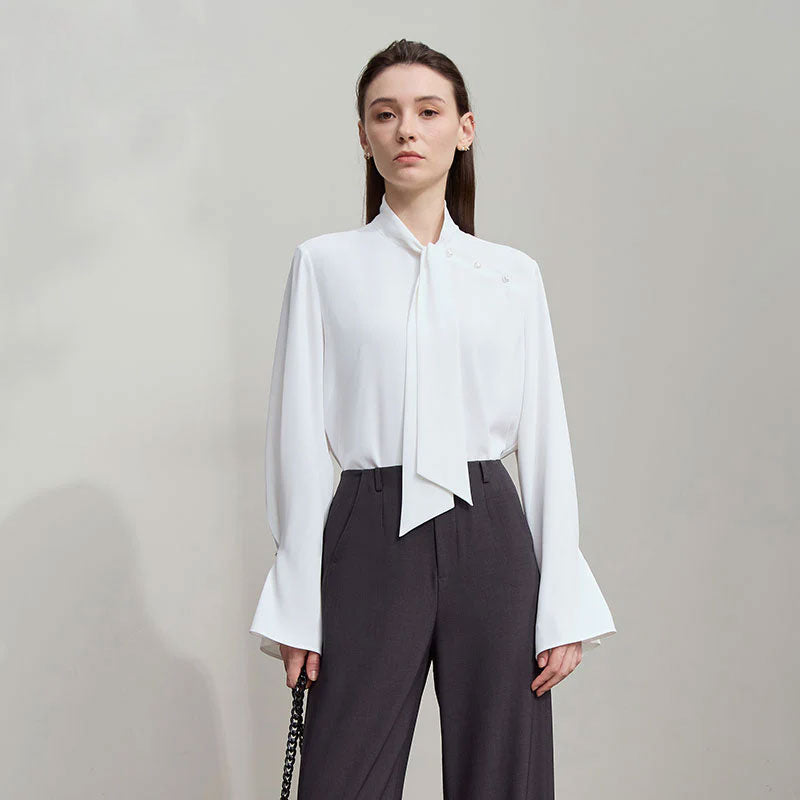 Minimalistische Herbstbluse für Damen Zara Mae