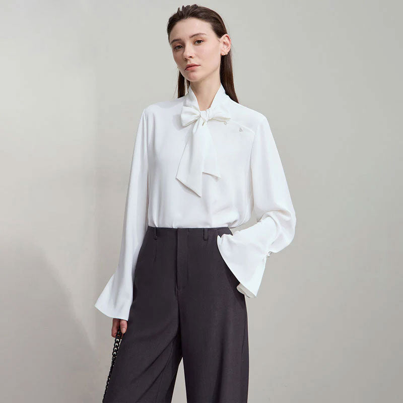 Minimalistische Herbstbluse für Damen Zara Mae